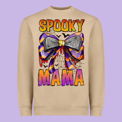 Spooky Mama Heavyweight Sweatshirt Designed By Cowhidedigitalart