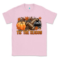 Bubblegum Pink Tis' the season Football black helmet Classic Tee - NancyCooperArtShop