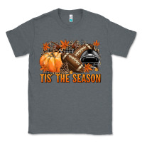 Charcoal Heather Tis' the season Football black helmet Classic Tee - NancyCooperArtShop