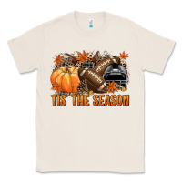 Natural Tis' the season Football black helmet Classic Tee - NancyCooperArtShop