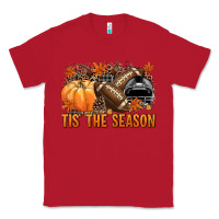 Red Tis' the season Football black helmet Classic Tee - NancyCooperArtShop