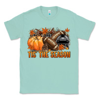 Seafoam Tis' the season Football black helmet Classic Tee - NancyCooperArtShop