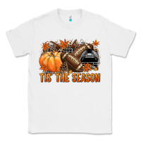 White Tis' the season Football black helmet Classic Tee - NancyCooperArtShop