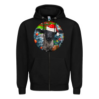 Black christmas suffolk baby sheep ornament Zipper Hoodie - LillyAllenDesigns