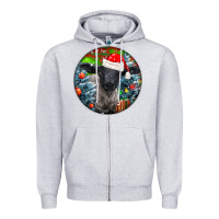 Heather Grey christmas suffolk baby sheep ornament Zipper Hoodie - LillyAllenDesigns
