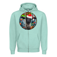 Seafoam christmas suffolk baby sheep ornament Zipper Hoodie - LillyAllenDesigns