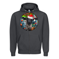 Smoke christmas suffolk baby sheep ornament Zipper Hoodie - LillyAllenDesigns