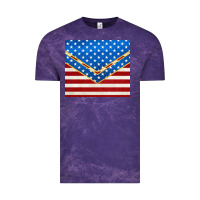 Cloud Purple glitter american flag Vintage Tee - TumblerDesignByShophia