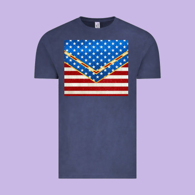 Glitter American Flag Vintage Tee Designed By Tumblerdesignbyshophia