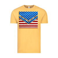 Vintage Mustard glitter american flag Vintage Tee - TumblerDesignByShophia