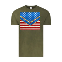 Vintage Olive glitter american flag Vintage Tee - TumblerDesignByShophia