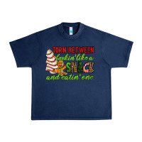 Navy Torn between lookin' like a snack and eatin' one Urban Heavy Tee - RanaPortraitStore
