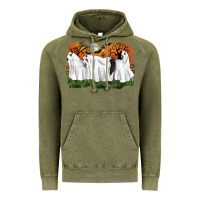 Vintage Olive ghost horses halloween Vintage Hoodie - CowGirlArtShop