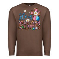 Chestnut he is risen cross Premium Sweatshirt - Artiststas