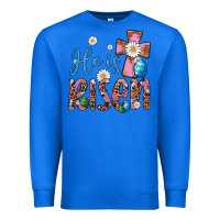 True Royal he is risen cross Premium Sweatshirt - Artiststas