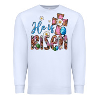 White he is risen cross Premium Sweatshirt - Artiststas