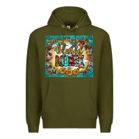 Army Green blessed nurse tumbler Premium Hoodie - BundleAndBundleShop