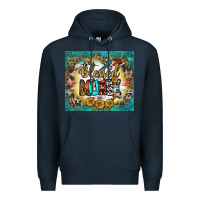 Navy blessed nurse tumbler Premium Hoodie - BundleAndBundleShop