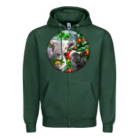 Sports Green christmas southdown baby sheeps Zipper Hoodie - LillyAllenDesigns