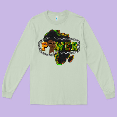Power Black History Long Sleeve Tee Designed By Howdyjamesfarm