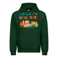 Forest Green just a girl who loves fall Urban Hoodie - AdoDesignShop