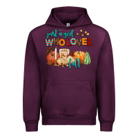 Mauve Wine just a girl who loves fall Urban Hoodie - AdoDesignShop