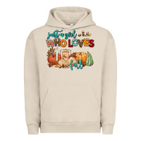 Pigment French Oak just a girl who loves fall Urban Hoodie - AdoDesignShop