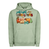 Pigment Oil Green just a girl who loves fall Urban Hoodie - AdoDesignShop