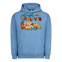 Pigment Pebble Blue just a girl who loves fall Urban Hoodie - AdoDesignShop