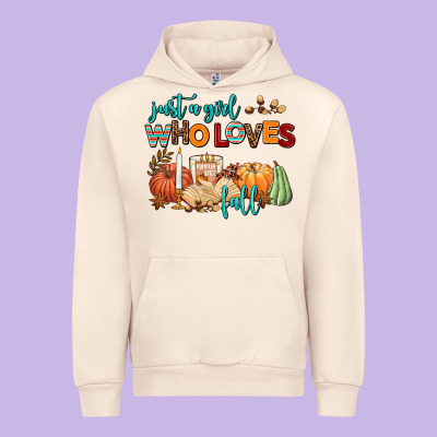 Just A Girl Who Loves Fall Urban Hoodie Designed By Adodesignshop