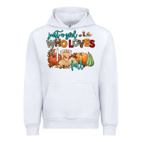 White just a girl who loves fall Urban Hoodie - AdoDesignShop