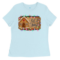 Baby Blue Let it snow Ladies Tee - Bettercallsaul