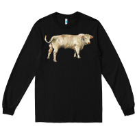 Black charolais bull Long Sleeve Tee - RanaPortraitStore