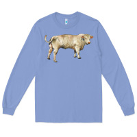 Colony Blue charolais bull Long Sleeve Tee - RanaPortraitStore