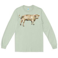 Matcha charolais bull Long Sleeve Tee - RanaPortraitStore