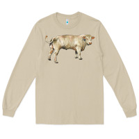 Mushroom charolais bull Long Sleeve Tee - RanaPortraitStore