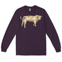Plum charolais bull Long Sleeve Tee - RanaPortraitStore
