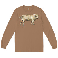 Toasted Coconut charolais bull Long Sleeve Tee - RanaPortraitStore