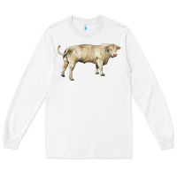 White charolais bull Long Sleeve Tee - RanaPortraitStore