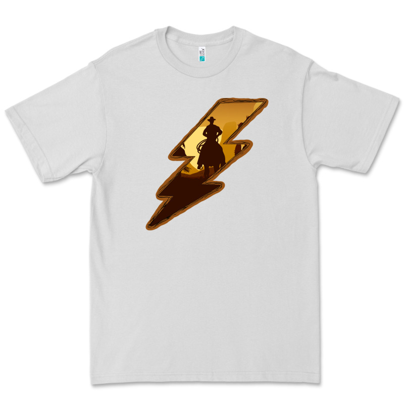 Cowboy Sunset Lightning Premium Tee by Bettercallsaul | Teevron