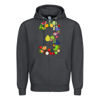 Smoke Number 3 Fruit 3rd birthday party fruit themed gift Idea Zipper Hoodie - minhPixels