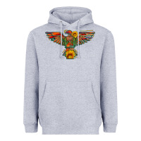 Heather Grey thunderbird  wild soul with sunflower serape aztec Heavyweight Hoodie - Artiststas