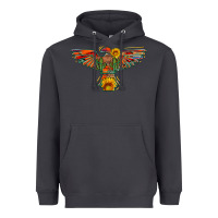 Smoke thunderbird  wild soul with sunflower serape aztec Heavyweight Hoodie - Artiststas
