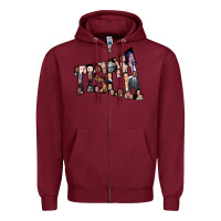 Burgundy NYU Tisch Zipper Hoodie - minhPixels