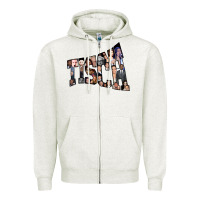 Oatmeal Heather NYU Tisch Zipper Hoodie - minhPixels