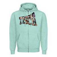 Seafoam NYU Tisch Zipper Hoodie - minhPixels