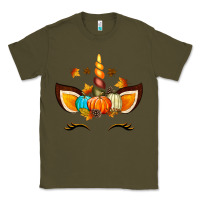 Army Green Unicorn Fall Classic Tee - texasbilliewilder