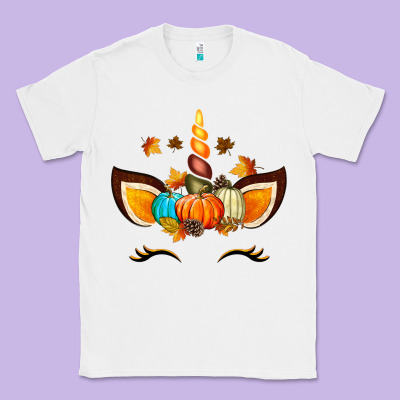 Unicorn Fall Classic Tee Designed By Texasbilliewilder