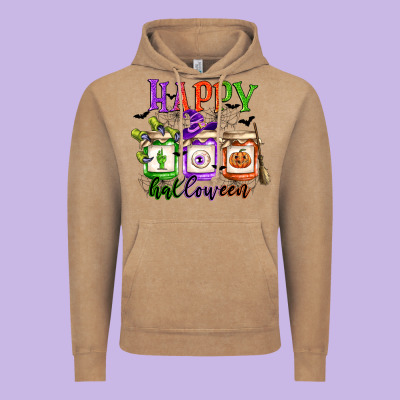 Happy Halloween Jars Vintage Hoodie Designed By Cowgirlartshop