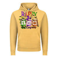 Vintage Mustard happy halloween jars Vintage Hoodie - CowGirlArtShop